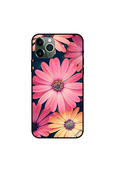 Covernex غطاء حماية لجهاز iPhone 11 Pro Max بنقشة زهور الخوخ والوردي
