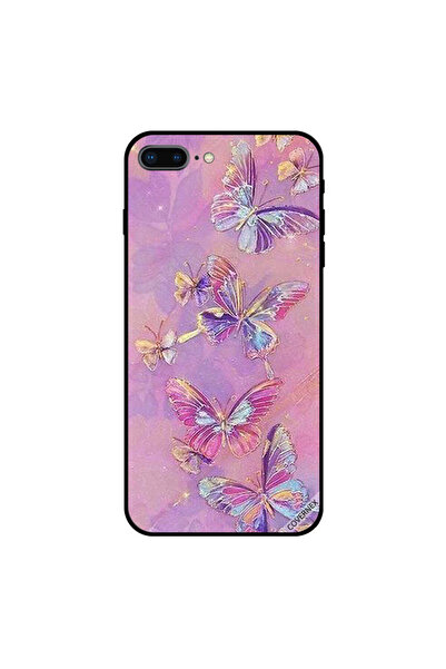 Covernex غطاء حماية لجهاز iPhone 7 Plus برسومات فراشات فنية