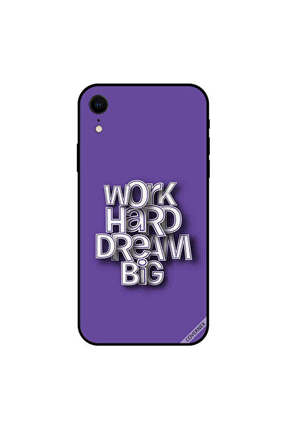 Covernex غطاء حماية iPhone XR - اعمل بجد واحلم بشكل كبير ثلاثي الأبعاد