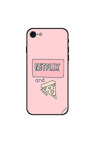 Covernex غطاء حماية لجهاز iPhone 8 بتصميم Netflix وPizza