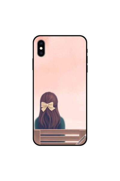 Covernex غطاء حماية لجهاز iPhone XS بتصميم فتاة جميلة على مقعد