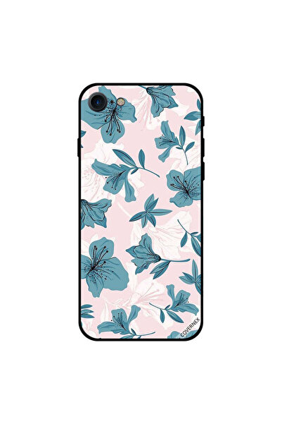 Covernex غطاء حماية لجهاز iPhone 8 بنقشة زهور خضراء داكنة