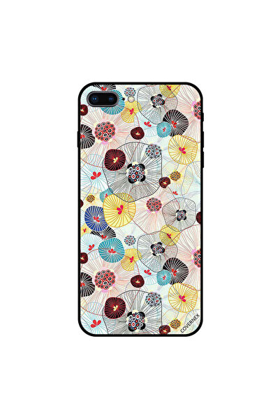 Covernex غطاء حماية لجهاز iPhone 7 Plus بتصميم ريشة ونقشة زهور