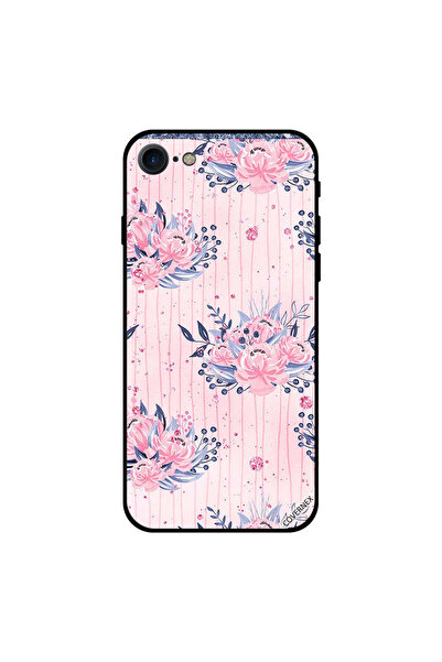 Covernex غطاء حماية لجهاز iPhone 8 بنقشة زهور وردية