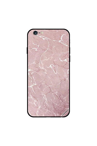 Covernex غطاء حماية لجهاز iPhone 6s Plus بنمط رخامي وردي وبني