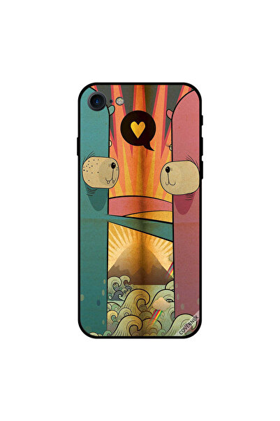 Covernex غطاء حماية لهاتف iPhone 7 برسومات كرتونية حب