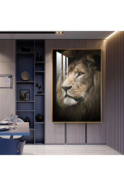 SND لوحة جدارية خشبية فاخرة مع برواز ذهبي و طبقة من الاكرليك الشفاف