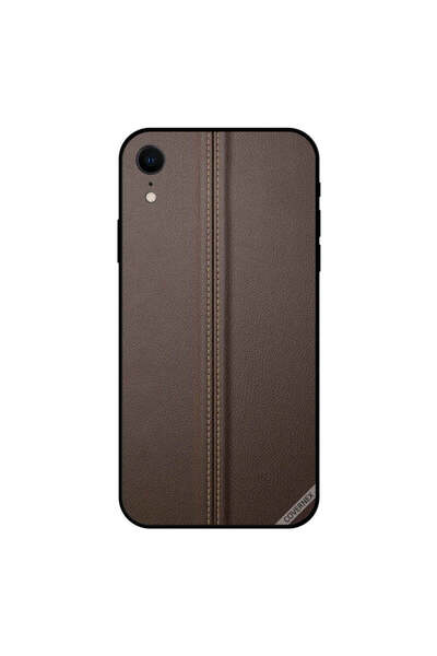 Covernex غطاء حافظة iPhone XR من الجلد البني المتوسط