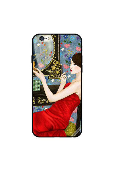 Covernex غطاء حماية لهاتف iPhone 6s Plus بتصميم فتاة باللون الأحمر