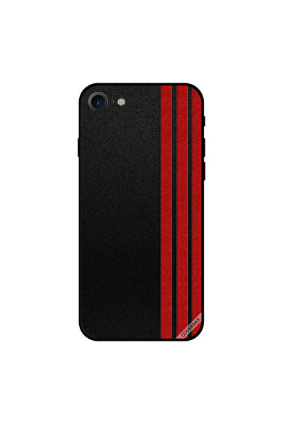 Covernex غطاء حماية لجهاز iPhone 8 بثلاثة خطوط عمودية حمراء