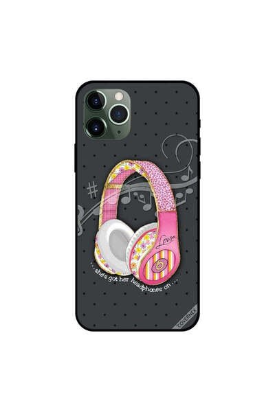 Covernex غطاء حماية لجهاز iPhone 11 Pro Max عليه صورة "لقد وضعت سماعات الرأس"