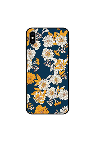 Covernex غطاء حماية لجهاز iPhone XS MAX بنقشة زهور وأوراق صفراء وبيضاء