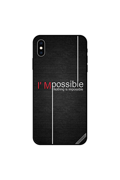 Covernex غطاء حماية لجهاز iPhone XS MAX - أنا ممكن، لا شيء مستحيل، خشب - خلفية