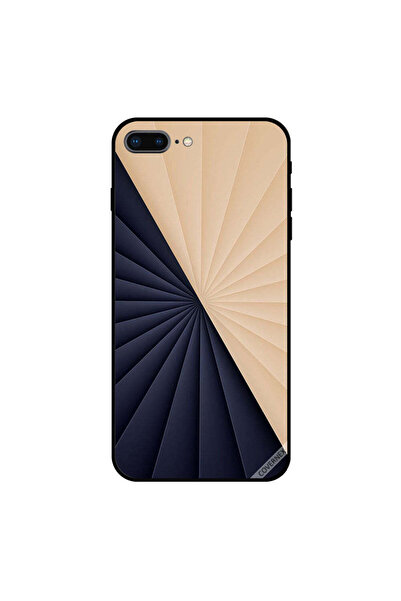 Covernex غطاء حماية لجهاز iPhone 7 Plus بنقشة دوارة باللونين الكريمي والأسود