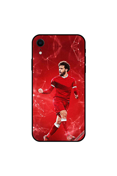 Covernex غطاء حماية لهاتف iPhone XR نجم كرة القدم المصرية باللون الأحمر الكامل