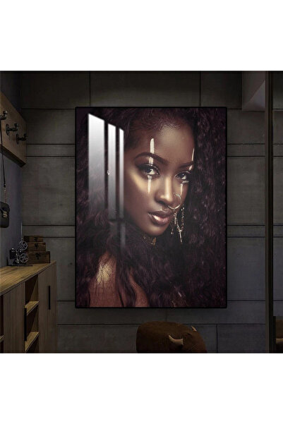 Marktna لوحة جدارية خشبية فاخرة مع برواز اسود و طبقة من الاكرليك الشفاف