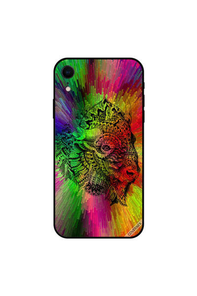 Covernex غطاء حماية iPhone XR برسومات وجه الجاموس