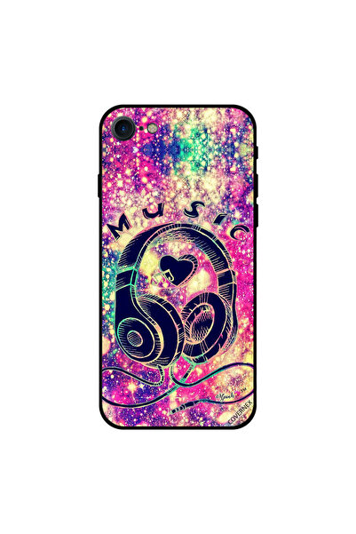Covernex غطاء حماية لهاتف iPhone 7 بتصميم رأس موسيقى وقلب