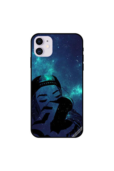 Covernex غطاء حماية لجهاز iPhone 11 بطبعة فتاة حزينة وسماء ليلية