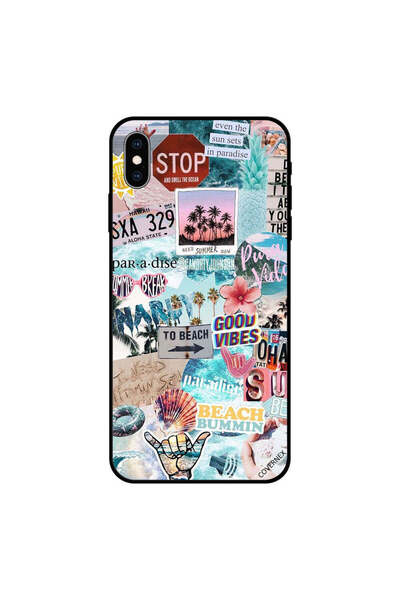 Covernex غطاء حماية لجهاز iPhone XS MAX بتصميم Beach Good Vibes
