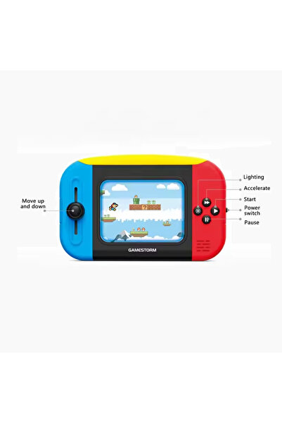 rexa وحدة تحكم ألعاب محمولة صغيرة - لعبة مغامرات إبداعية مع أضواء وموسيقى