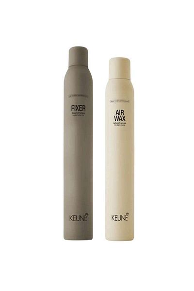 Keune Styling package - Style Air Wax Spray 200ml, STYLE FIXER Hairspray 300ml