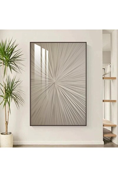 SND لوحة جدارية خشبية بتصميم الفن التجريدي مع برواز شامبين و طبقة من الاكرليك...