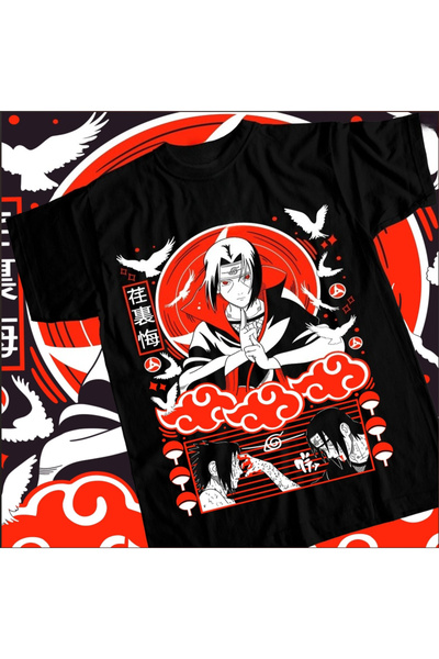 Flood Of Style Μπλουζάκι Unisex με σχέδια Anime Naruto Rasengan Itachi Uchiha