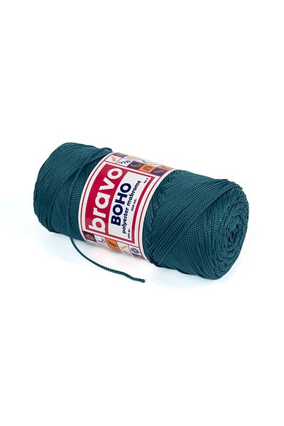 Bravo Boho Polyester Macrame Yarn 200 Gr 3 mm 238 Petrol Green