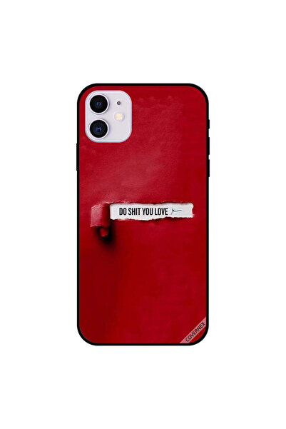 Covernex غطاء حماية لهاتف iPhone 11 - Do Shit You Love - أحمر