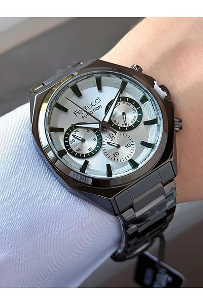 Ferrucci Men's Functions Active Metal Cord Wrist Watch