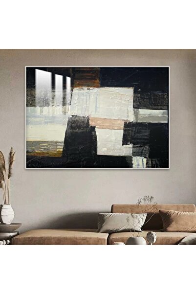 SND لوحة جدارية خشبية فاخرة بتصميم الفن البوهيمي مع برواز فضي و طبقة من الاكر...