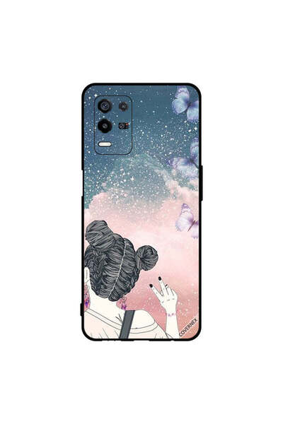 Covernex غطاء حماية لهاتف Oppo K9x فتاة تصنع علامة النصر