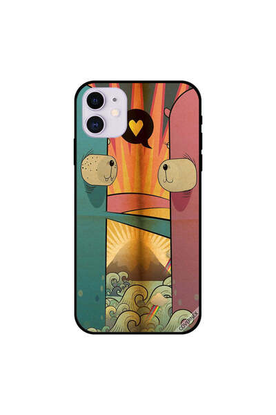 Covernex غطاء حماية لهاتف iPhone 11 برسومات كرتونية حب