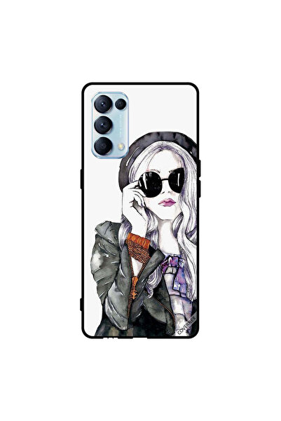 Covernex Protective Case Cover For Oppo Reno5 Pro 5G Black Glass Stylis Cute ...