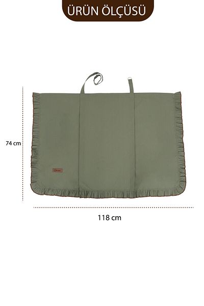 mordesign Ruffled Baby Nursing Cover; Stroller, Baby Stroller Cover, Breastfeeding Bib Ruffle Series Green