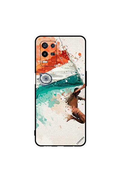Covernex غطاء حماية لهاتف Oppo K9x يحمل علم الهند أثناء الطيران