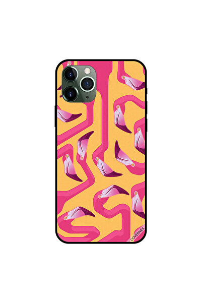 Covernex غطاء حماية لجهاز iPhone 11 Pro Max بتصميم مربع فلامنجو