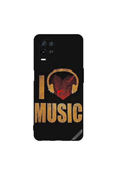 Covernex غطاء حماية لهاتف Oppo K9x Vintage I Love Music