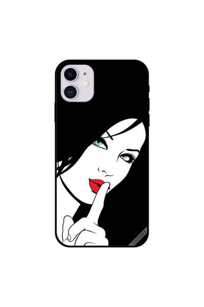Covernex غطاء حماية لجهاز iPhone 11 - فتاة الشفاه الحمراء