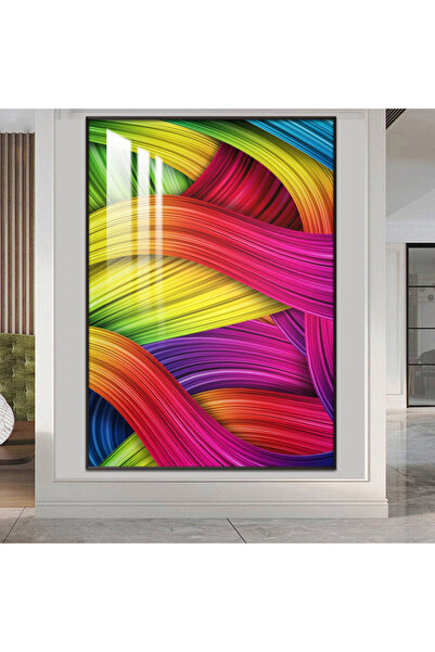 4gdran لوحة جدارية خشبية فاخرة مع برواز فضي و طبقة من الاكرليك الشفاف