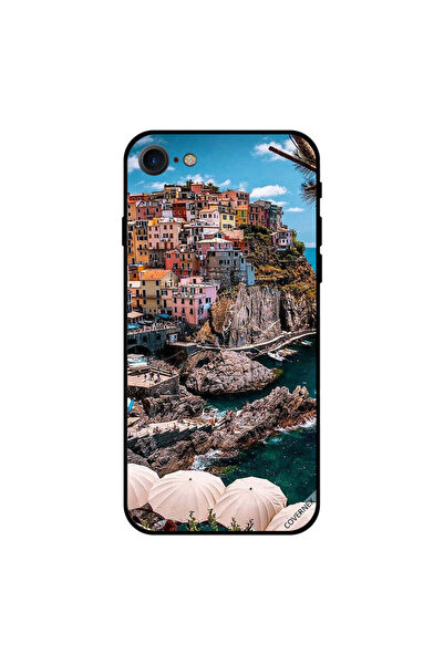 Covernex غطاء حماية لهاتف iPhone 7 بشعار "مظلات على البحر"