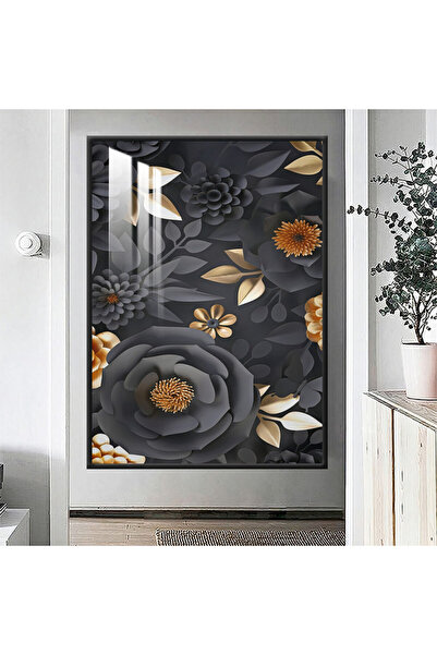 SND لوحة جدارية خشبية فاخرة مع برواز فضي و طبقة من الاكرليك الشفاف