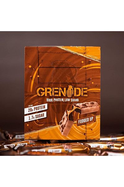 Grenade High Protein Bar, 20g Protein, Fudged Up, 12x60g