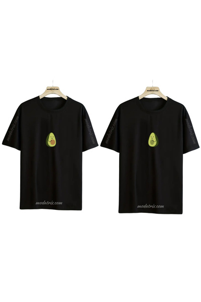 UNIQUE DESIGN Women Men Unisex Avocado Lover Couple Combination Tshirt 2 Piece Set