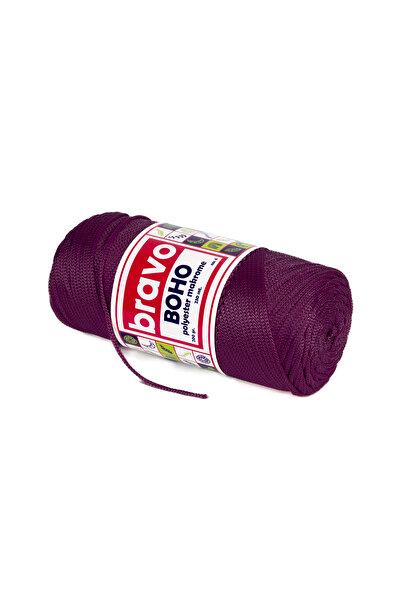 Bravo Ață de poliester Boho Macrame 2 mm 200 gr 230 metri Nr.: 4 (Cod de culoare: 160) Violet