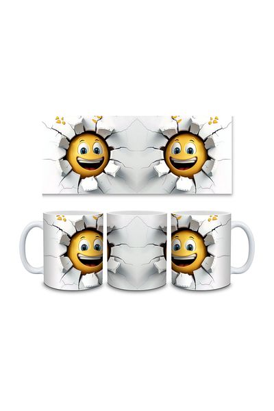IŞILAY PROMOSYON 3D Emoji Printed Mug