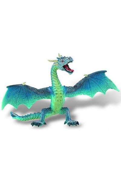 Bullyland Dragon figurine, 16 cm, turquoise