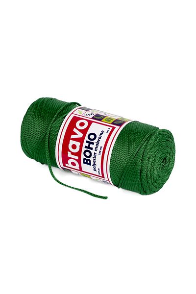 Bravo Boho Polyester Macrame Yarn 200 Gr 4 mm 172 Green