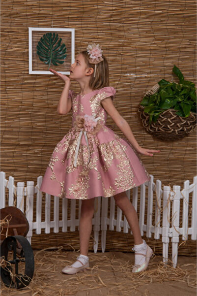 Ciliegia Dolls Trendshen Çiçek Desenli Jakar Elbise